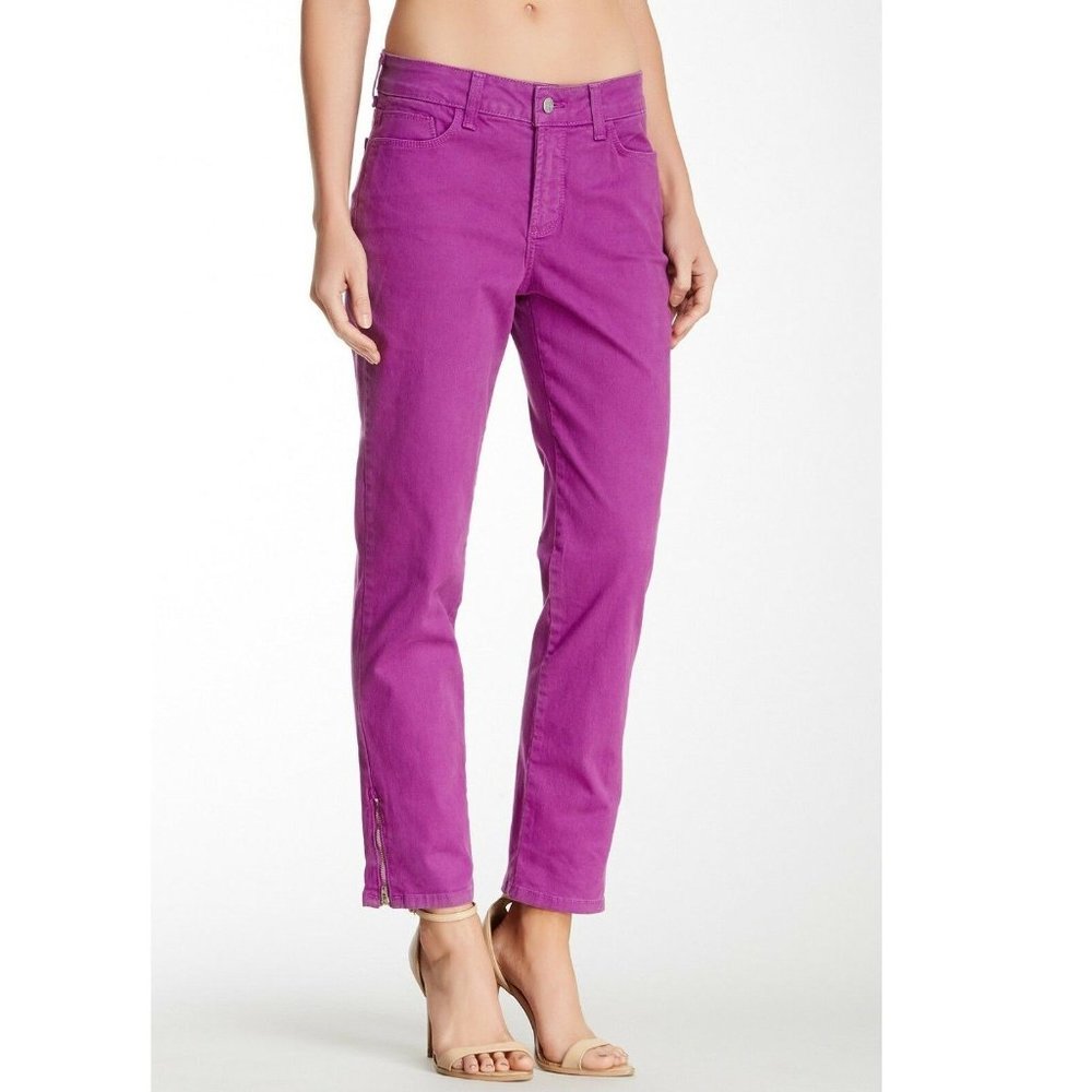 💋3/$18💋 NWT Chloe VIOLA Ankle Crop Zipper Pants NYDJ Not Your Daughters Jeans